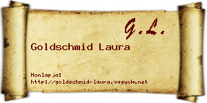 Goldschmid Laura névjegykártya